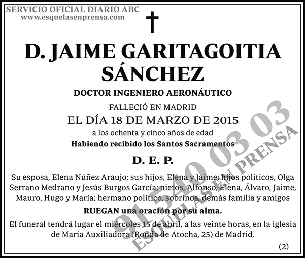 Jaime Garitagoitia Sánchez